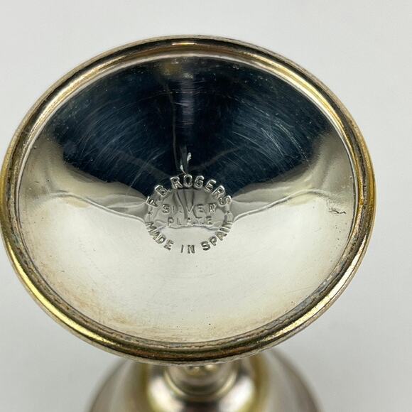 Group of Silverplate Goblets and Compote Dish - Picture 8 of 10